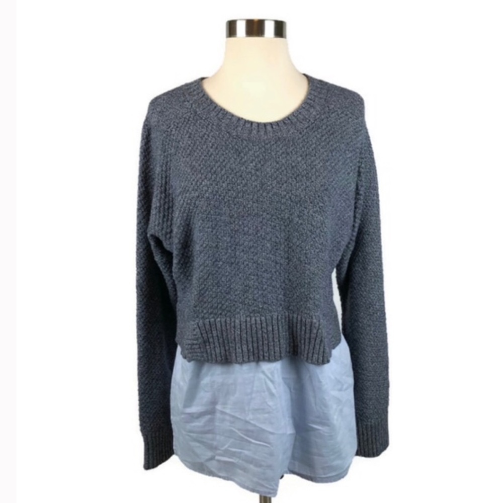 banana republic sweater shirt tail